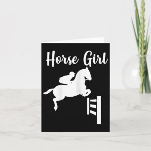 Carte Horse Girl Show Jumping Horseback équitation éques