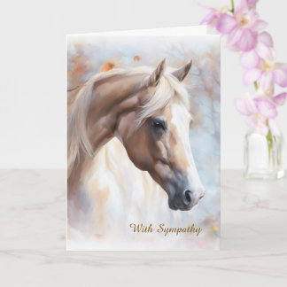 Carte Horse Sympathy with Beautiful Horse Condolences