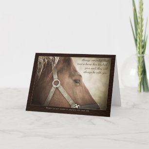 Carte Horse Sympathy With Nice Words