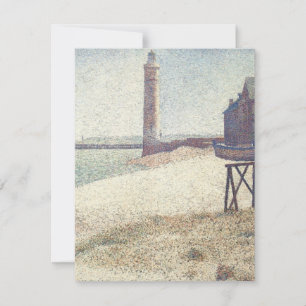 Carte Hospice et phare, Honfleur de Georges Seurat