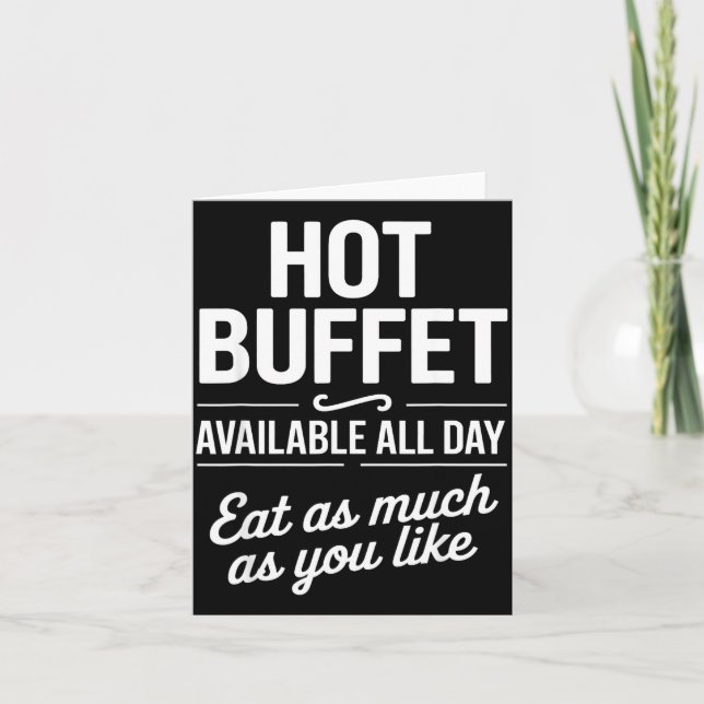 Carte Hot Buffet Available All Day Eat As Much As You Li (Devant)