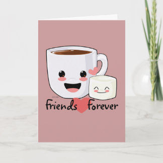 Carte Hot Cocoa et Marshmallow Friendship