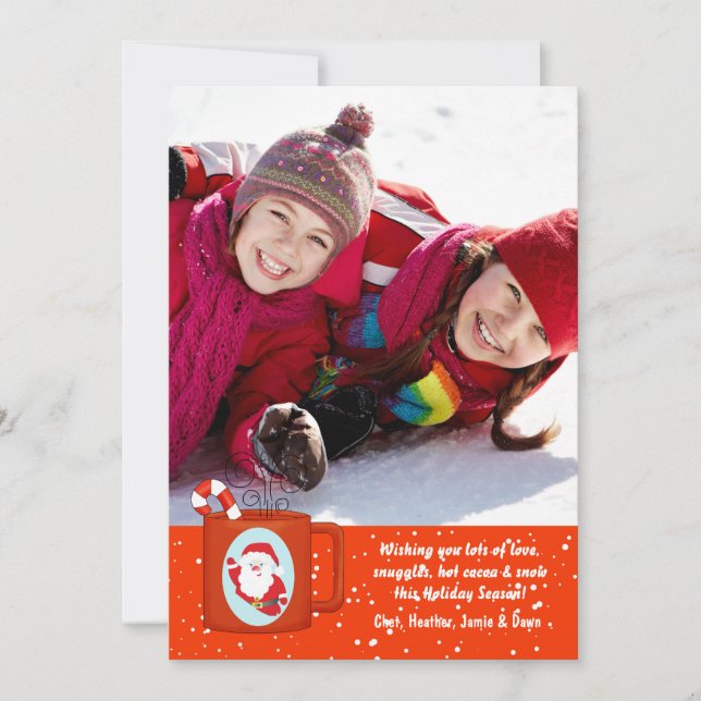 Carte Hot Cocoa Photo Holiday (Devant)