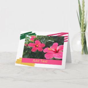 Carte Hot Pink Hibiscus