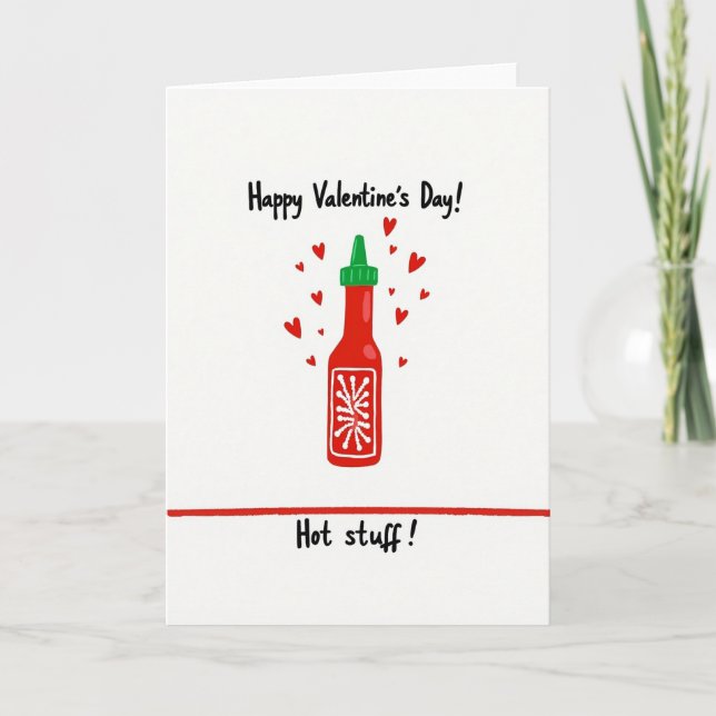 Carte Hot Stuff Valentines Card (Devant)