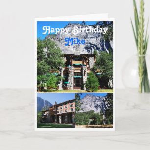 Carte Hôtel Yosemite d'Ahwahnee de joyeux anniversaire