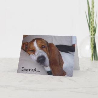 Carte Hound Sleepy Basset