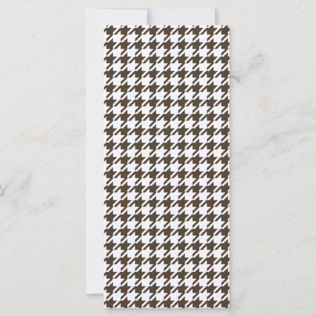 Carte Houndstooth de Brown Combination par Shirley Taylo (Devant)