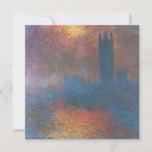 Carte Houses of Parliament, Londres par Claude Monet