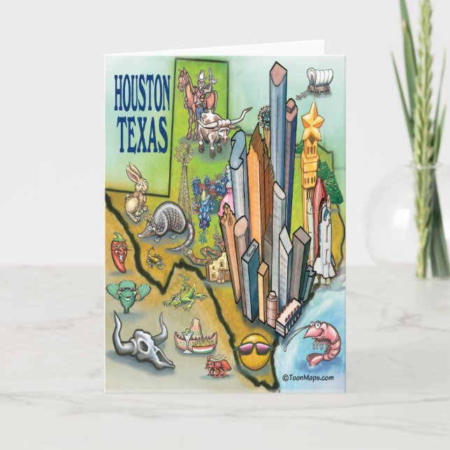 Carte Houston Texas (Devant)