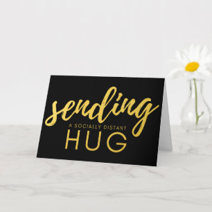 Carte Hug Gold et Black Social Distance