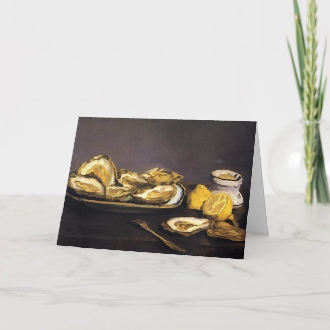 Carte Huîtres - Édouard Manet (Devant)