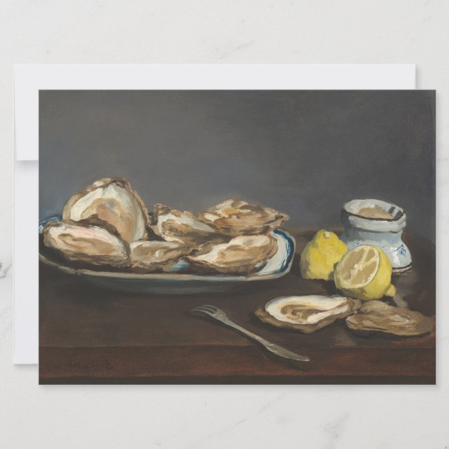 Carte Huîtres (par Edouard Manet) (Devant)