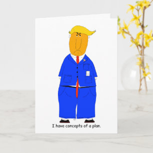 Carte humoristique Concepts de plan de Trump