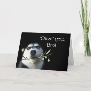 Carte humoristique du frère d'anniversaire joyeux