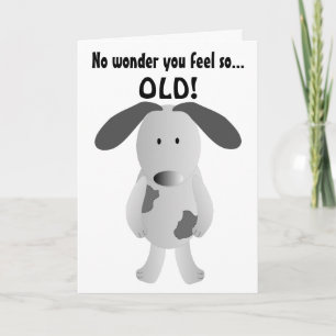Carte Humorous Birthday Card Dog Years