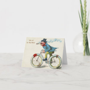 Carte Humour à vélo Tout est au bon