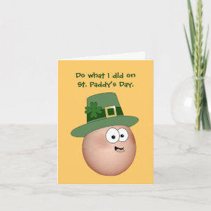 Carte Humour adulte de la Saint Patrick