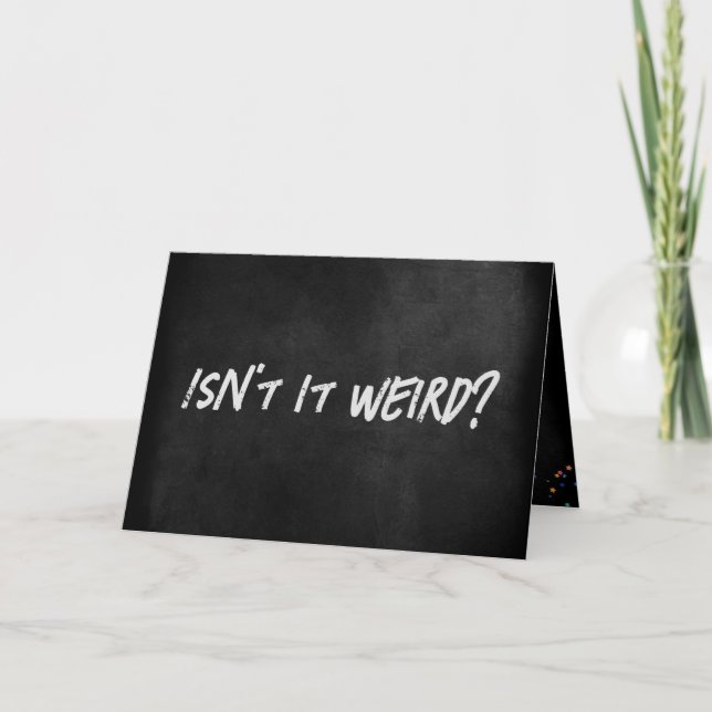 Carte Humour Anniversaire Sur Tableau Noir (Devant)