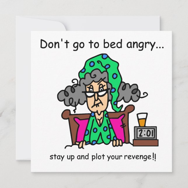 Carte Humour au coucher (Devant)