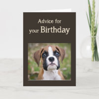 Humour d'anniversaire mignon chien Inspirationnel 