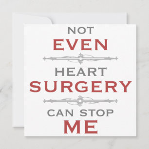 Carte Humour de chirurgie cardiaque