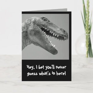 Carte Humour de dinosaure