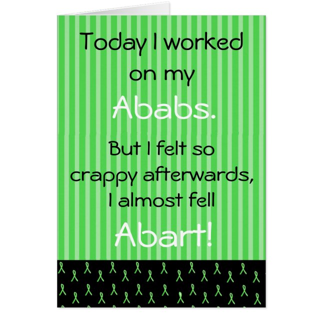 Carte Humour de la maladie de Lyme (Devant)