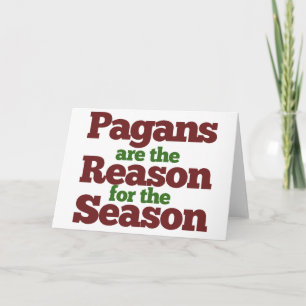 Carte Humour de la saison des fêtes de Pagans