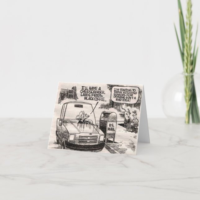 Carte Humour de la vieillesse (Devant)