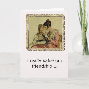 Carte Humour de l'amitié Edgy Ackerman Vintages Dames