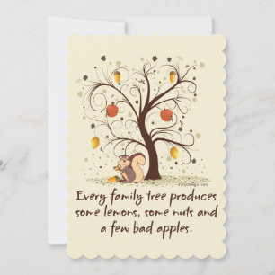 Carte Humour de l'arbre généalogique