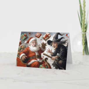 Carte Humour de Noël et d'Halloween