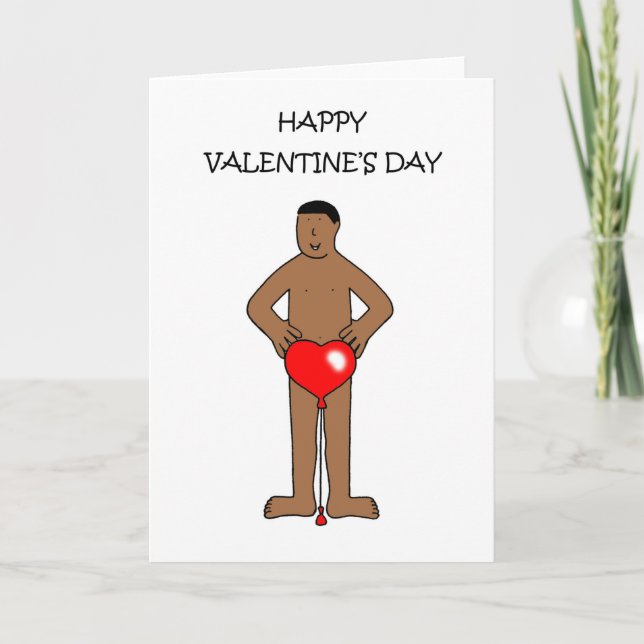Carte Humour de Saint Valentin d'Afrique américaine (Devant)