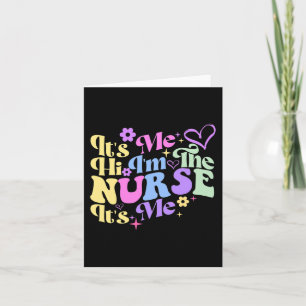 Carte Humour de soins infirmiers Son moi Bonjour Je suis