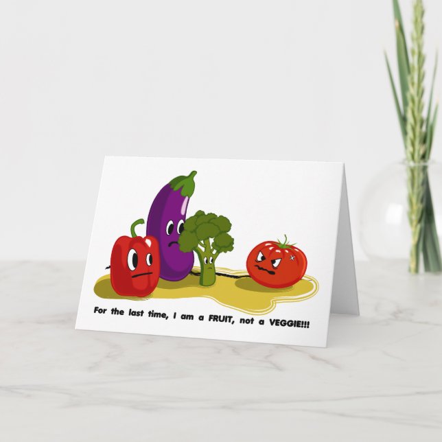 Carte Humour de tomate (Devant)