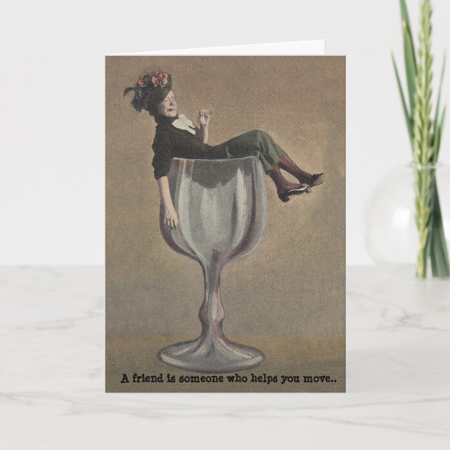 Carte Humour défini par BFF LOL Lady Friendship Secrets (Devant)