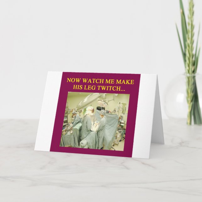 Carte humour docteur drôle (Devant)