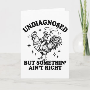 Carte Humour drôle non diagnostiqué Quelque chose n'est