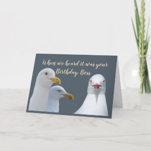 Carte Humour du patron d'anniversaire de tous les nous v