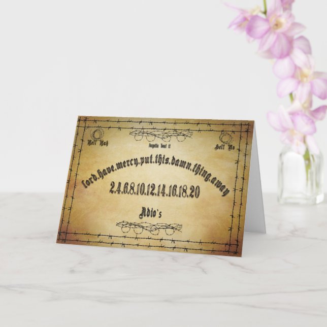 Carte Humour du Spirit Board (Orchidée)