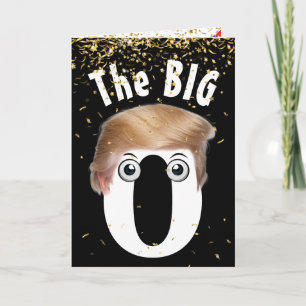 Carte Humour pour les 40 ans de Trump avec cheveux et co