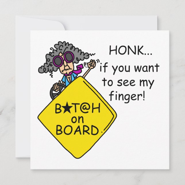 Carte Humour Road Rage (Devant)