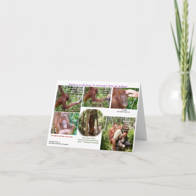 Carte Humour romantique de faune (Devant)