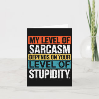 Carte Humour sarcastique