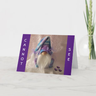CARTE **HUMOUR SOEUR AVEC GNOME POUR VOUS**