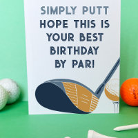 Humour sur le thème du golf Anniversaire de golfeu