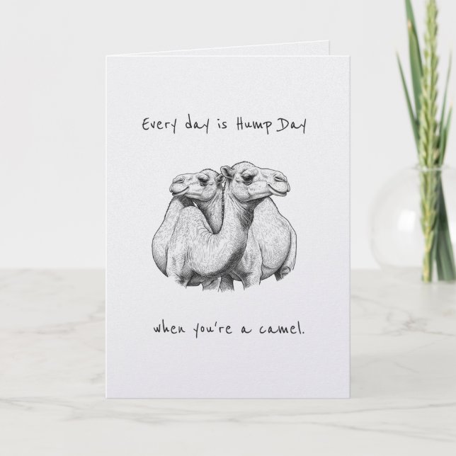 Carte Hump Day Camel Couple Valentine's Anniversary (Devant)