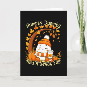 Carte Humpty Dumpty a eu une grande chute automne Hallow