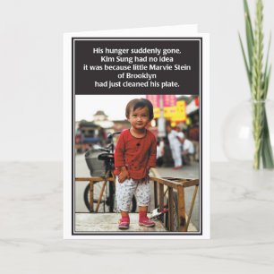 Carte Hunger Gone Jewish Birthday Card